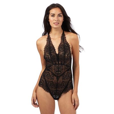 Reger by Janet Reger Black lace strap body